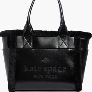Kate Spade Faux Fur Trim Tote Bag